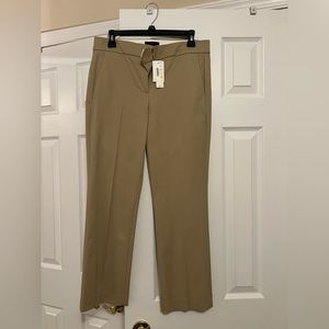JCREW Tan Campbell trouser/pant size 4 new w/ tags